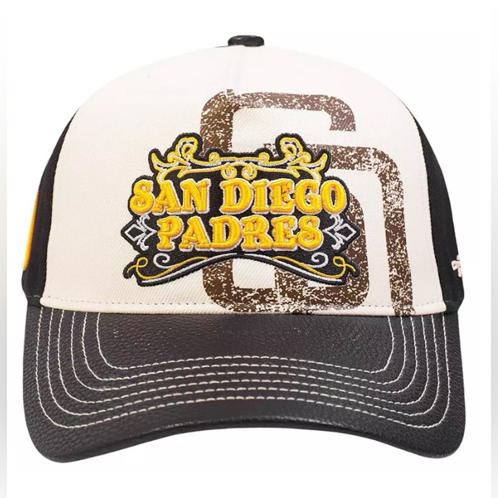 Pro Standard Adult San Diego Padres Cream Wool SnapBack Hat NWT